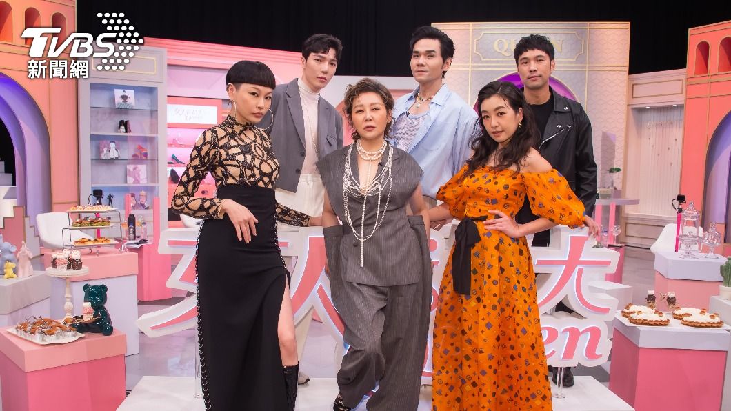 Judy(前排左起)、藍心湄、路嘉怡、Ryan(後排左起)、Kevin和陳威全。(圖/TVBS)