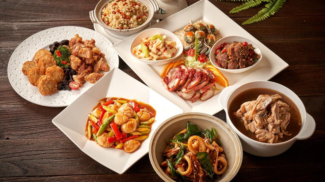 蓬萊邨六人合菜4999元。（圖／台北福華大飯店提供）