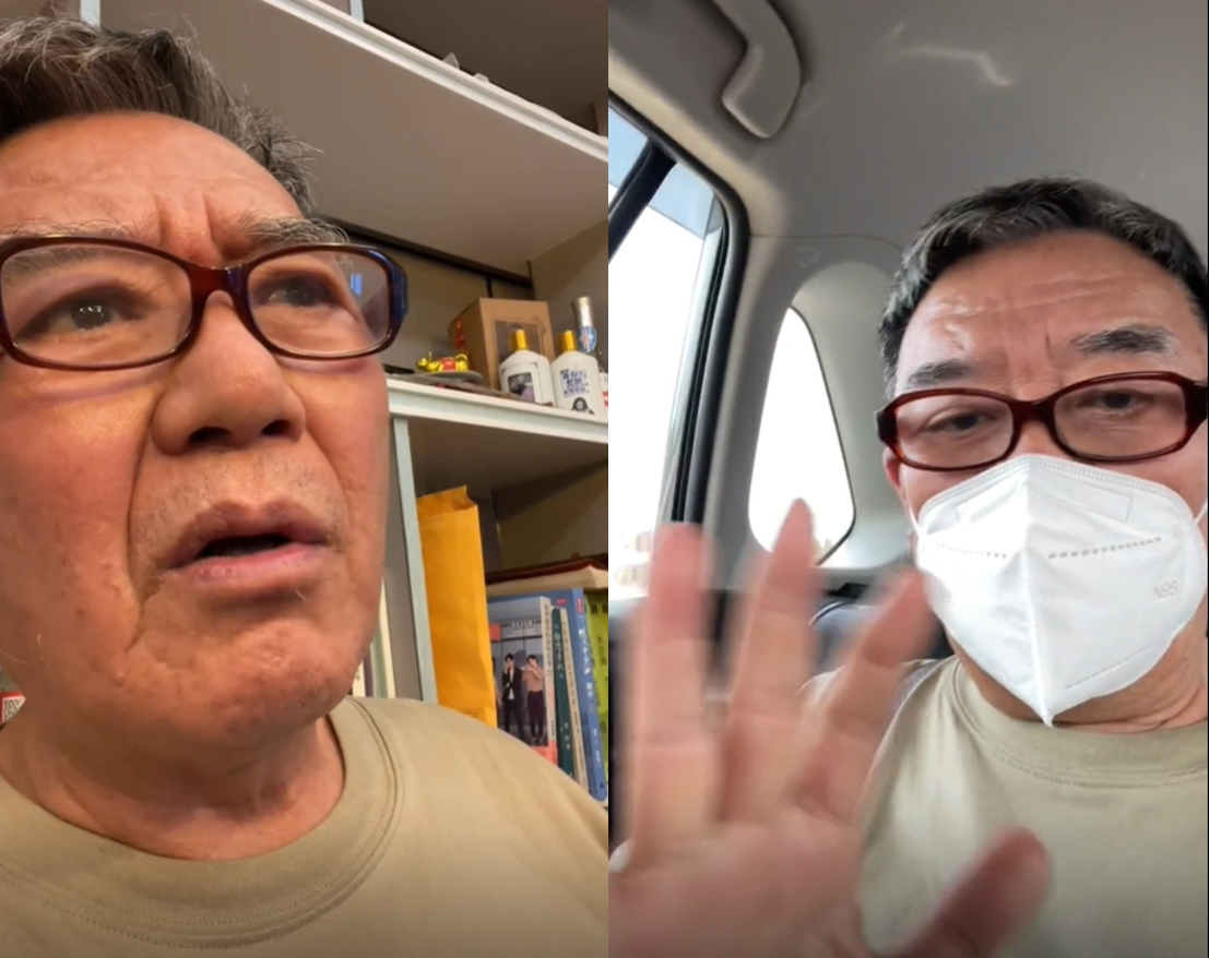 李立群發影片報平安。(圖/翻攝自李立群抖音)