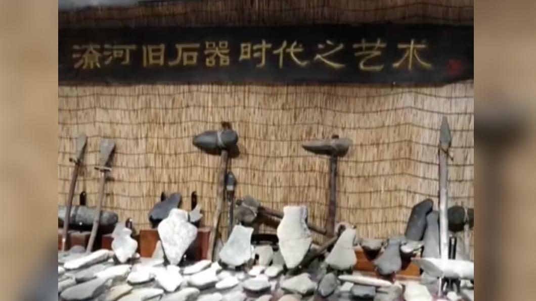 潦河兩岸發現許多奇石。(圖/翻攝自微博)