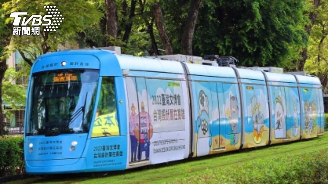 2022文博會倒數 LINE貼圖明星輕軌彩繪列車啟航