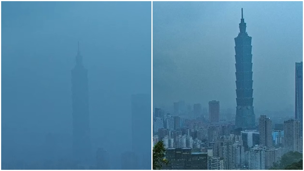 影／雨彈狂襲！台北101「整棟消失」　大雷雨轟5縣市