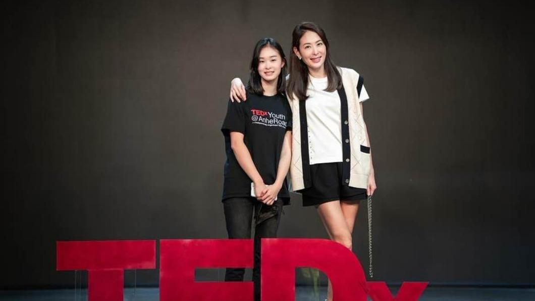 賈永婕的二女兒小羽個性主動,不需要她擔心。(圖/翻攝自賈永婕臉書)