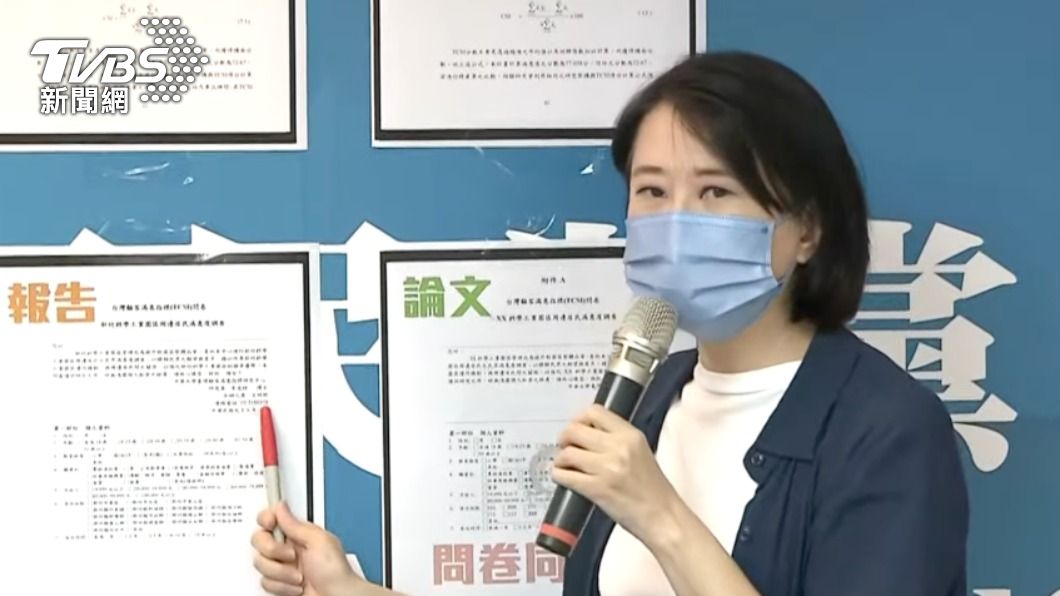 台北市議員王鴻薇指控林智堅涉論文抄襲。(圖/TVBS)