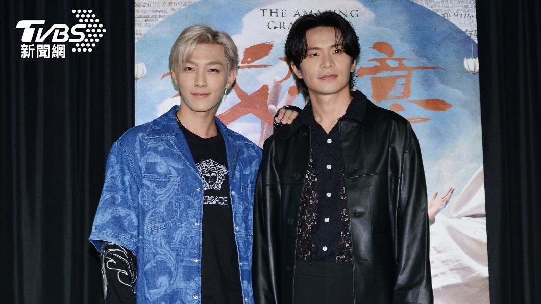 姚淳耀、炎亞綸(吳庚霖)今(6)日出席《我願意》媒體茶敘。(圖/許方正攝)