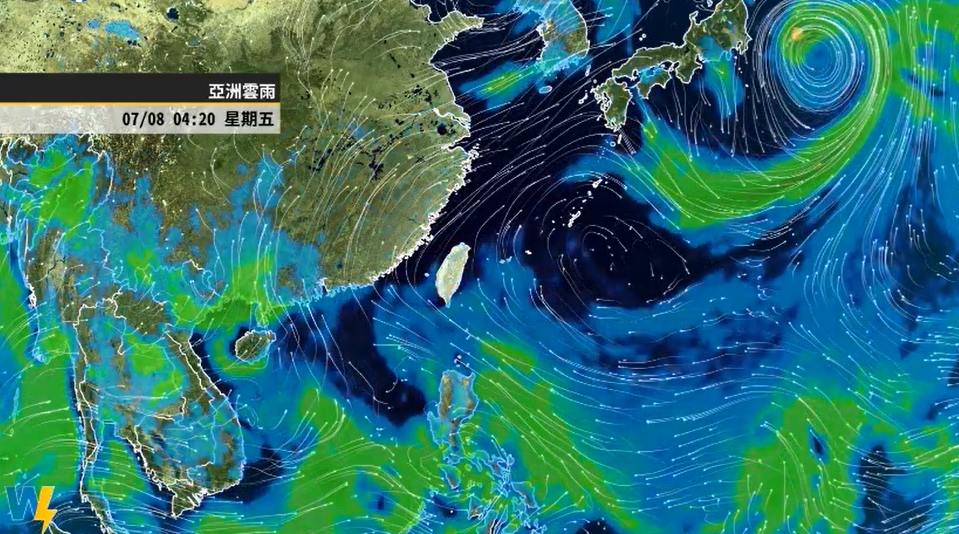 午後雷陣雨型態持續一週。（圖／翻攝自「天氣風險 WeatherRisk」臉書）