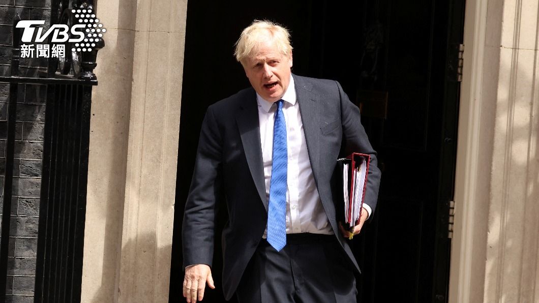 英國首相強生。（圖／達志影像路透社）