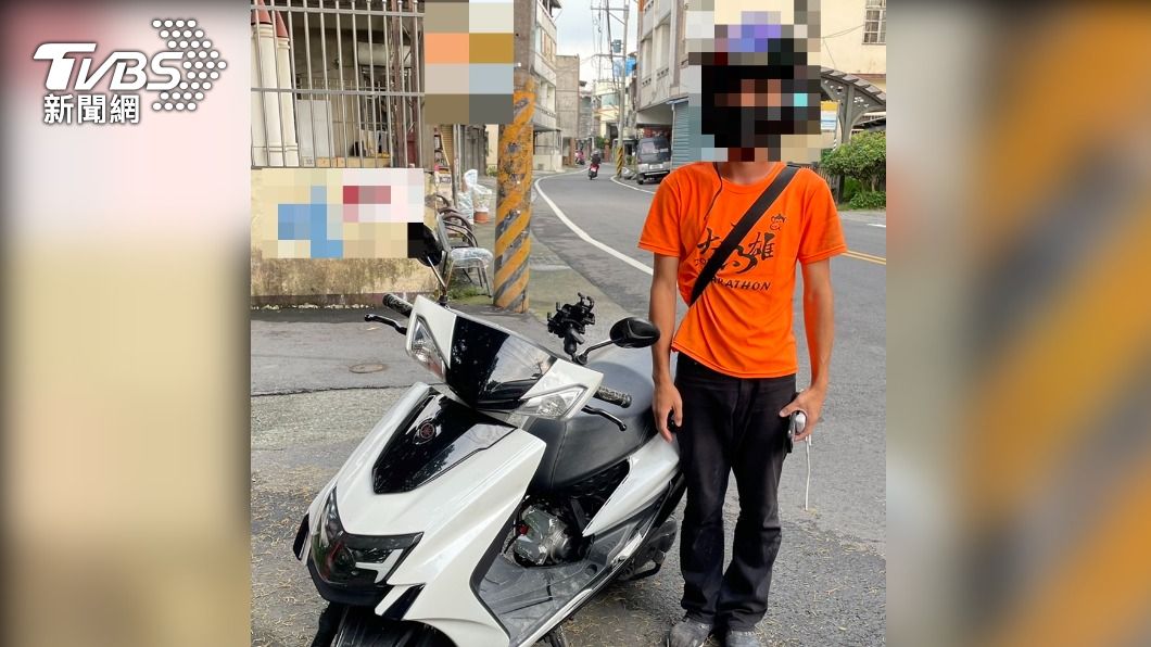 汪男偷走十幾部機車。(圖/TVBS)