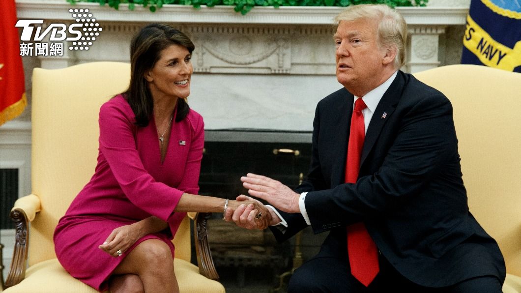 海利可能將和川普(Donald Trump)競爭共和黨2024年的總統提名。(圖/達志影像美聯社)