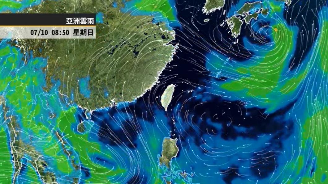 下週有低壓擾動發展生成的機會。(圖/翻攝自「天氣風險 WeatherRisk」臉書)