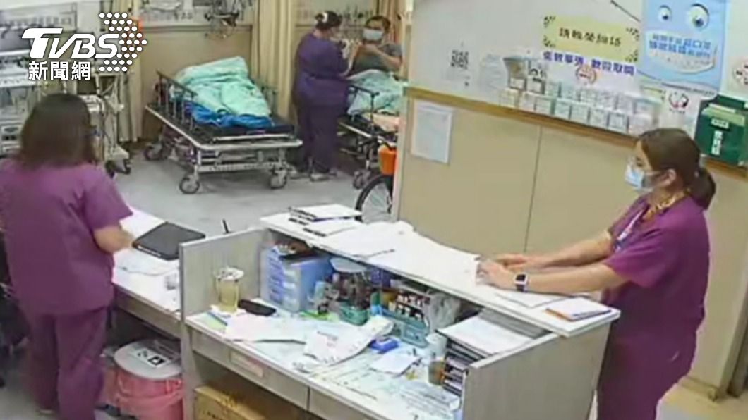 賴男堅持要住院不肯離開。(圖/TVBS)