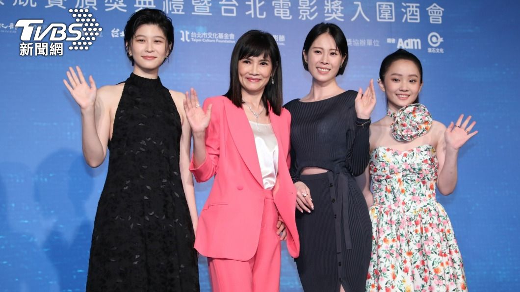 左起本屆北影準影后江宜蓉、陳湘琪、蔡亘晏、方郁婷。(圖/黃城碩攝)