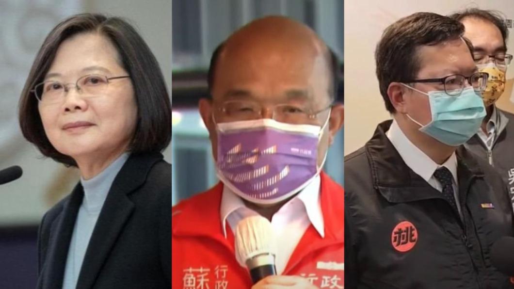 林智堅自「論文門」事件爆發後，蔡英文、蘇貞昌、鄭文燦紛譴責抺黑。（圖／TVBS）