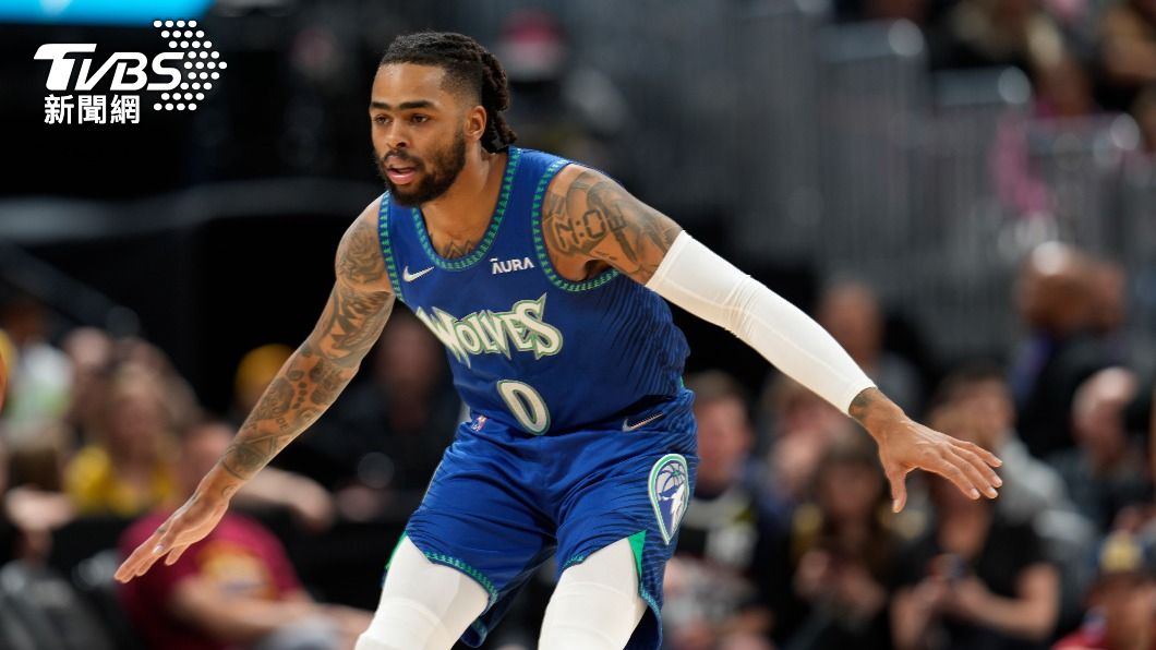 D'Angelo Russell有機會藉由與Gobert合作找回進攻。(圖/達志影像美聯社)