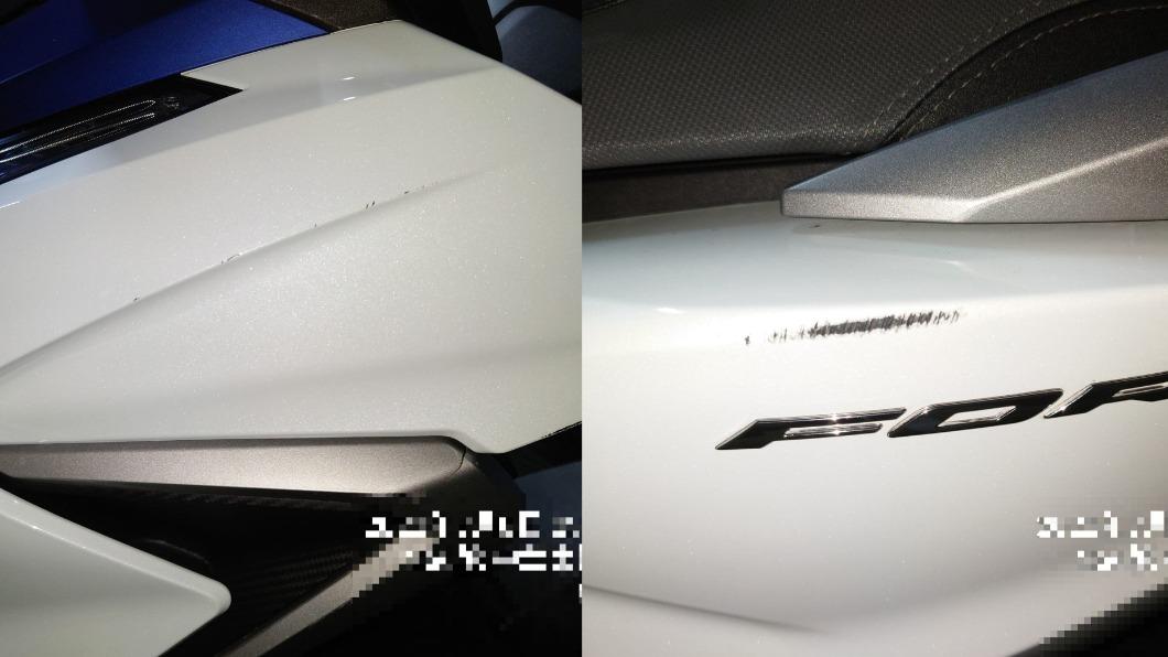 愛車被別人弄出刮痕,原PO當場氣炸。(圖/翻攝自爆料公社二社臉書)
