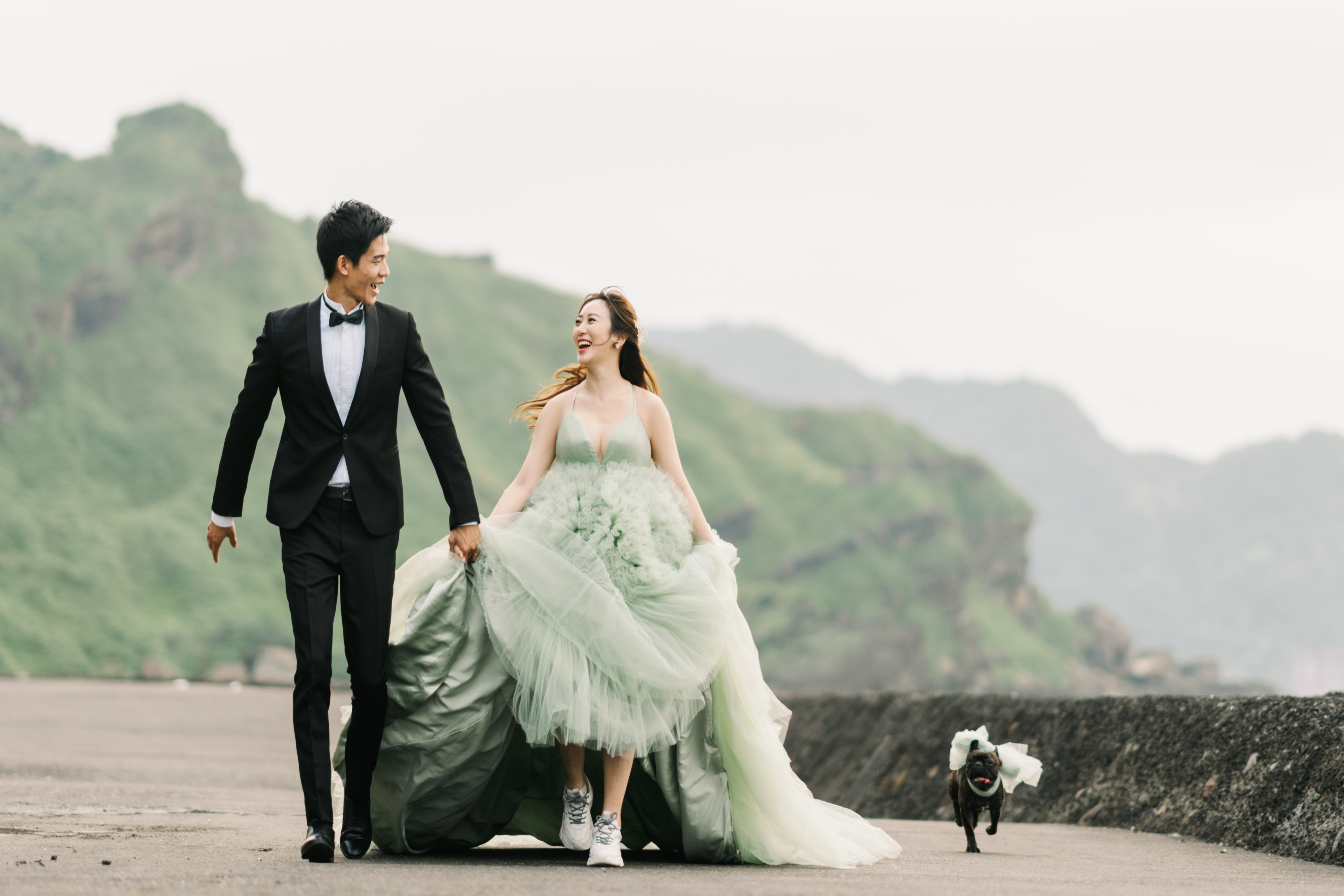 婚紗照充滿著幸福的氛圍。(圖/The stage美式婚禮婚紗提供)