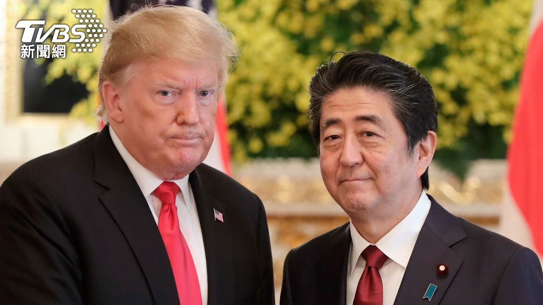 安倍也成功化解美日貿易戰。(圖/達志影像美聯社)