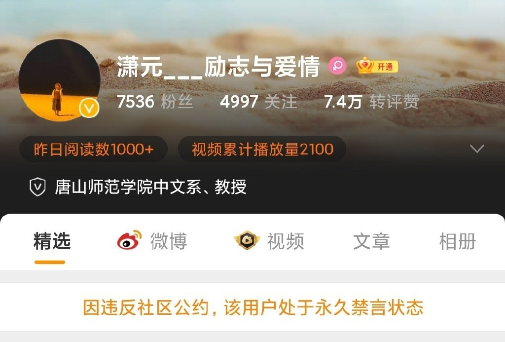 石文瑛微博遭禁言。(圖/翻攝自微博)