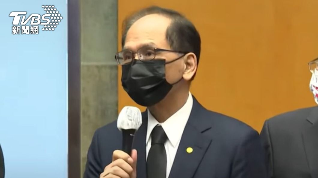 游錫堃也前往弔唁安倍晉三。（圖／TVBS）