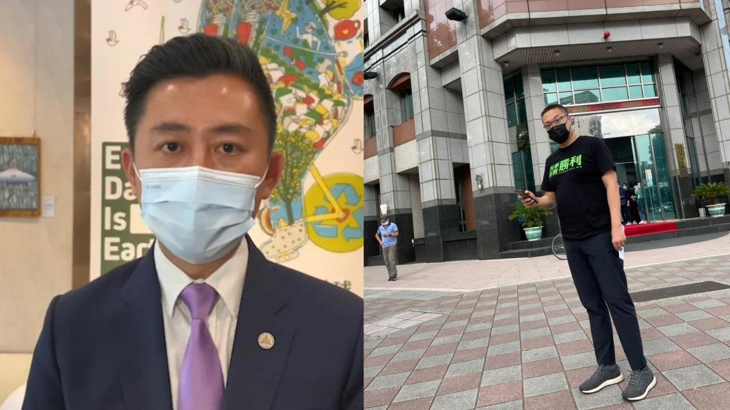 朱學恒（右）對林智堅（左）論文涉嫌抄襲一事發表看法。（圖／TVBS、朱學恆臉書）