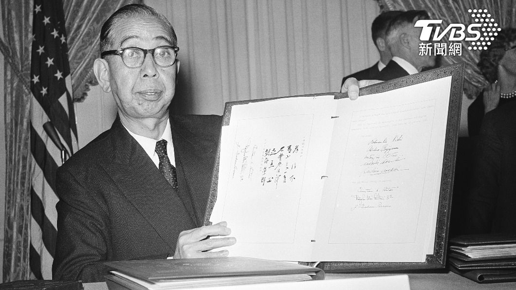 日本前首相、安倍晉三外公岸信介。(圖/達志影像美聯社)