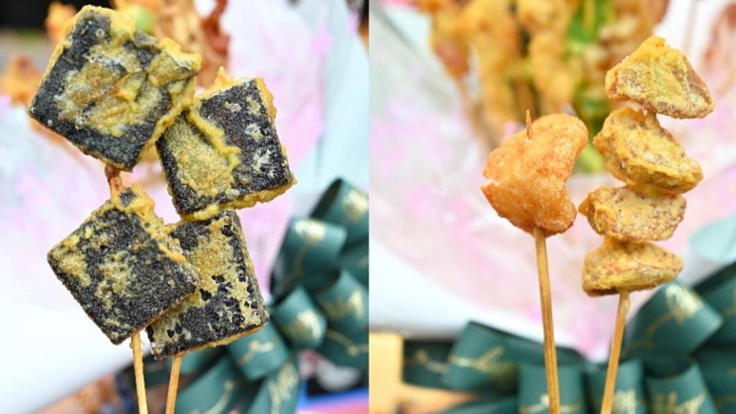 炸米血外層炸得酥脆,甜不辣則是採用新鮮魚漿製作。(圖/糖糖’s 享食生活提供)