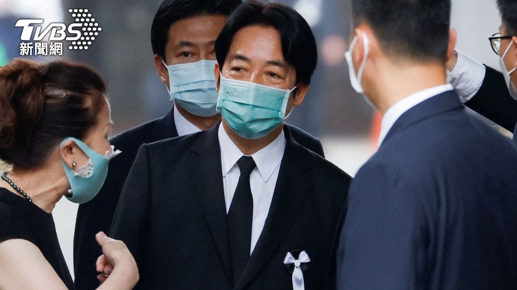 副總統賴清德與金美齡現身增上寺　送別日前首相安倍晉三