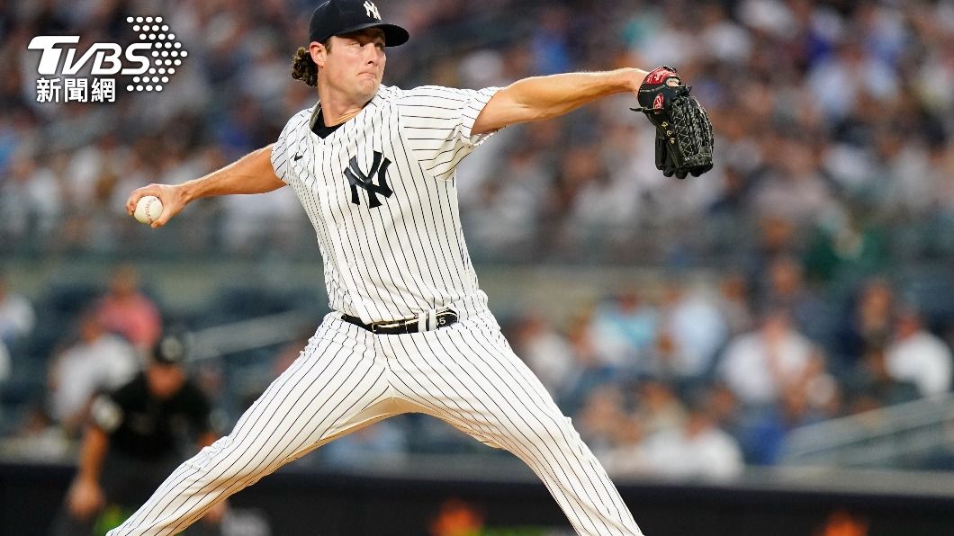 洋基的王牌投手柯爾(Gerrit Cole),主投7局狂飆11次三振無失分。(圖/達志影像美聯社)