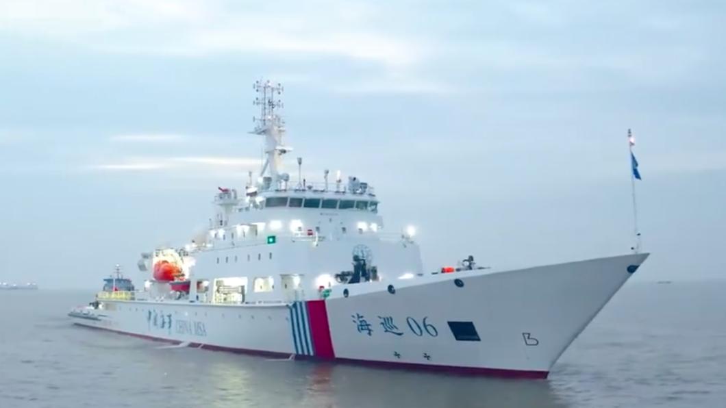 海巡06列編福建省,部署在平潭島。(圖/翻攝自@人民日报 微博)
