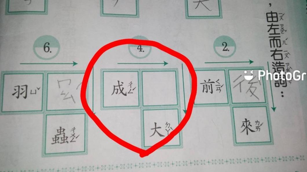 被考倒!小一作業「成X大」造詞 爸想20分鐘投降求解