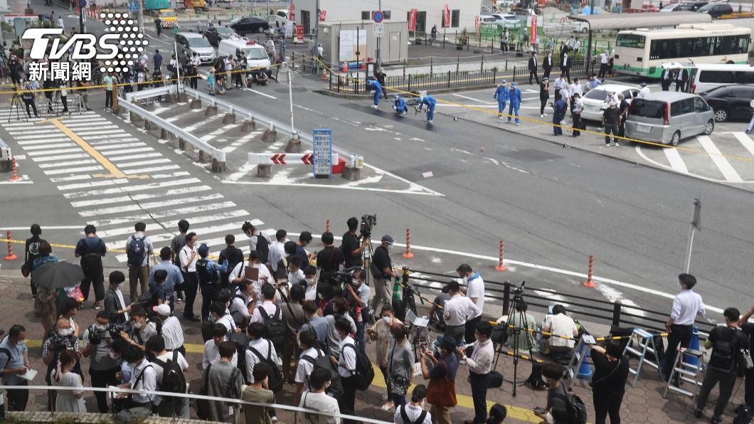 安倍於8日在演說中遭到槍擊身亡。(圖/達志影像美聯社)