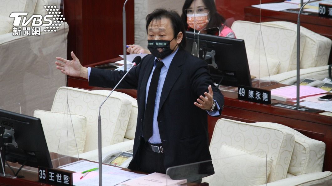 台北市議員王世堅。(圖/TVBS)