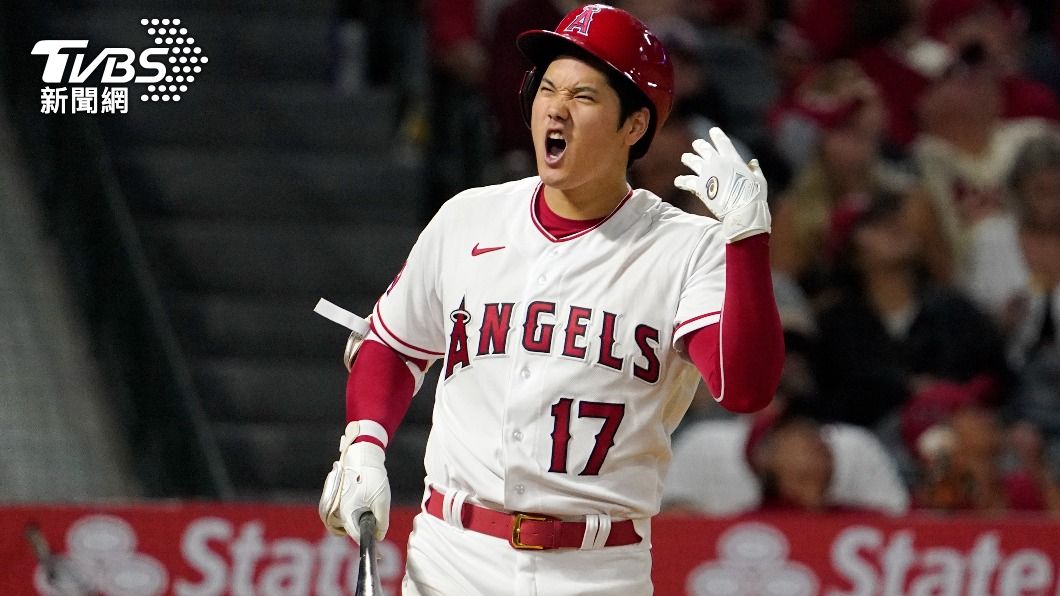 大谷以先發投手之姿敲出三壘安打，是天使隊史50年以來首次有先發投手完成。（圖／達志影像美聯社）