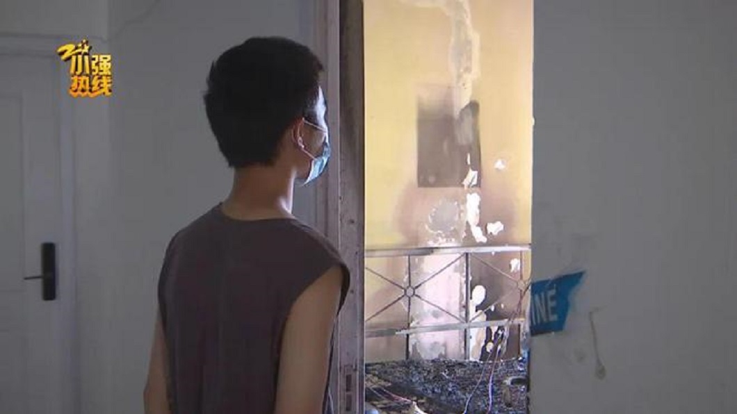 男子回來後看到這一幕都傻眼了。（圖／翻攝自網易新聞）