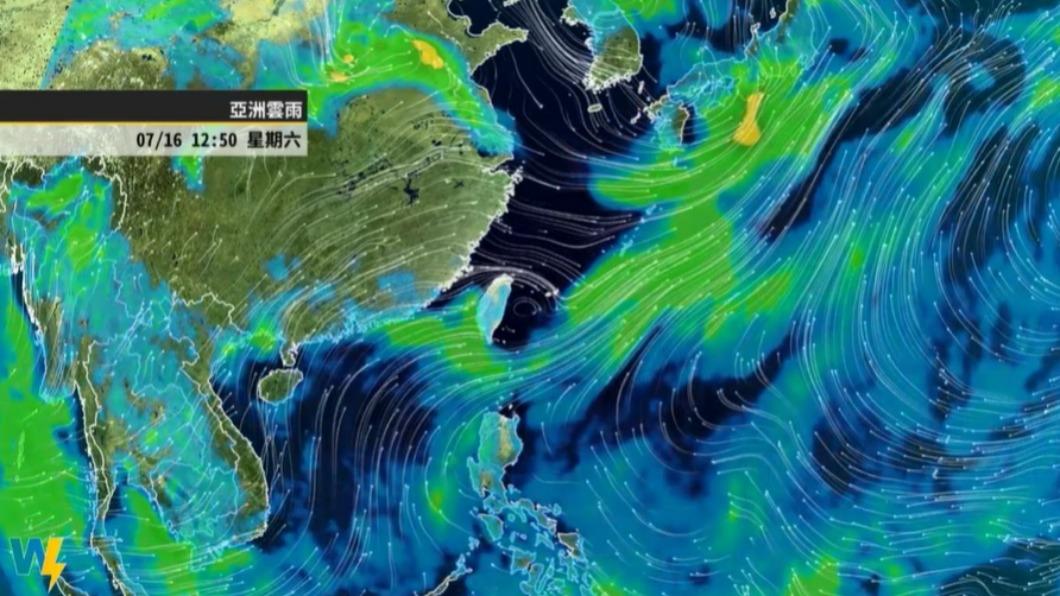 西南風環境預估將維持到週末甚至到下週一。(圖/翻攝自天氣風險臉書粉專)