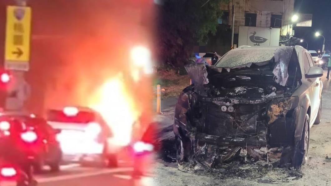 載爸爸出門！車停紅燈突熄火　發動引擎「下1秒成火球」