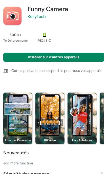 這款相機類APP也是惡意軟體！（圖／翻攝自Maxime Ingrao推特）