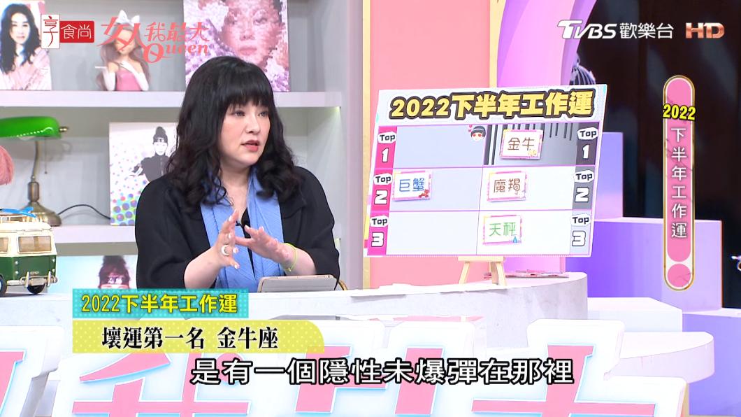 唐綺陽分析,金牛是屬於危機爆發,才肯動作的人,。(圖/TVBS《女人我最大》)