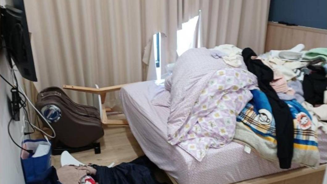 台南Josh遭新婚妻Amber家暴,女方還砸爛家具、割破窗簾。(圖/翻攝自巴毛律師混酥團臉書 )