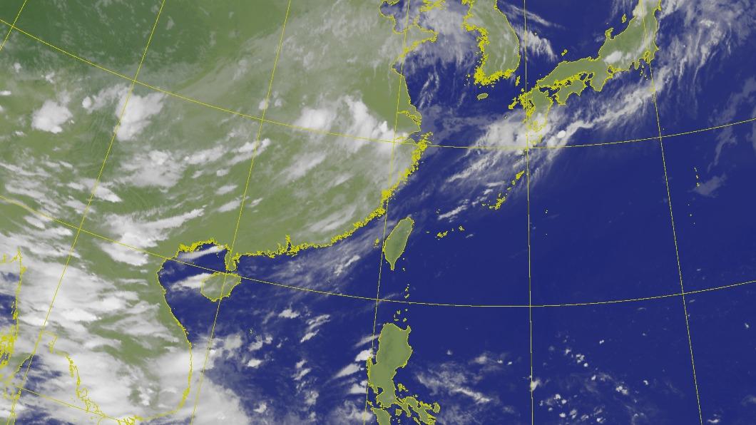 受到高壓盤據影響,容易有午後熱對流。(圖/中央氣象局)