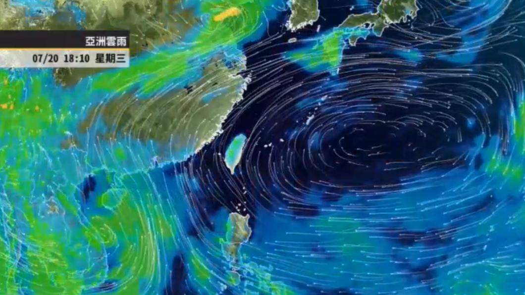 今熱破36度,午後慎防強降雨。(圖/天氣風險 WeatherRisk)