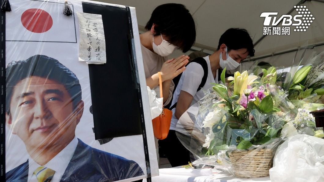 由於國葬費用全部政府買單，因此遭到不少日本國民反對。（圖／達志影像美聯社）