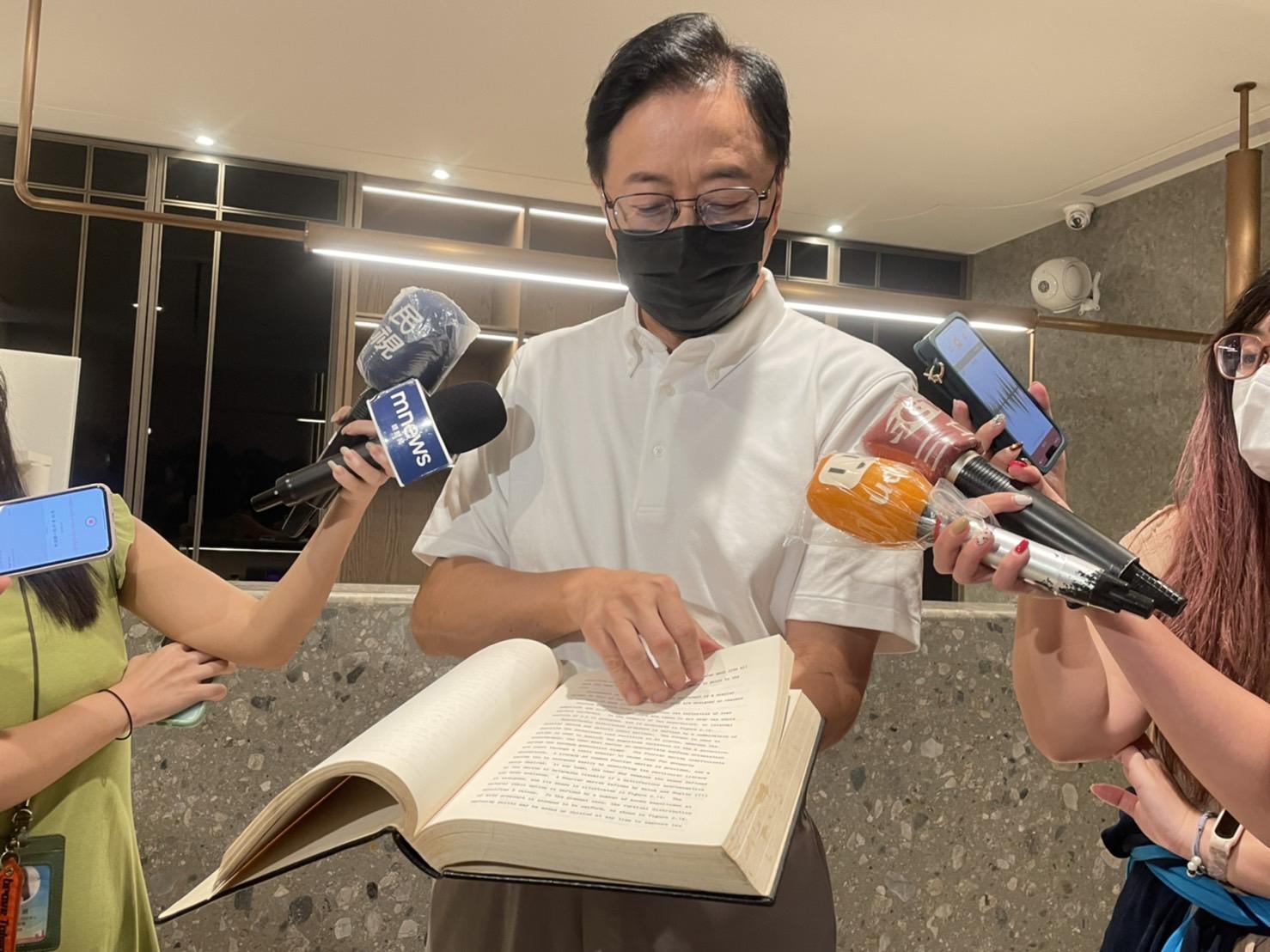 張善政強調誠信很重要。（圖／張善政競選團隊提供）