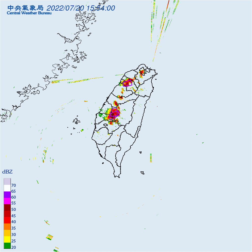 示警地區注意了!(圖/中央氣象局)