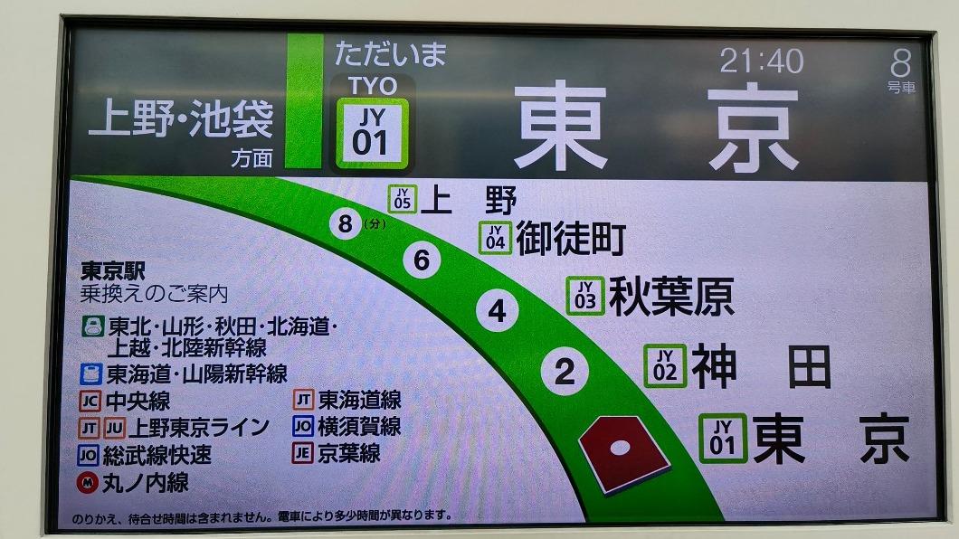 林氏璧搭JR山手線前往東京。(圖/翻攝自林氏璧臉書)
