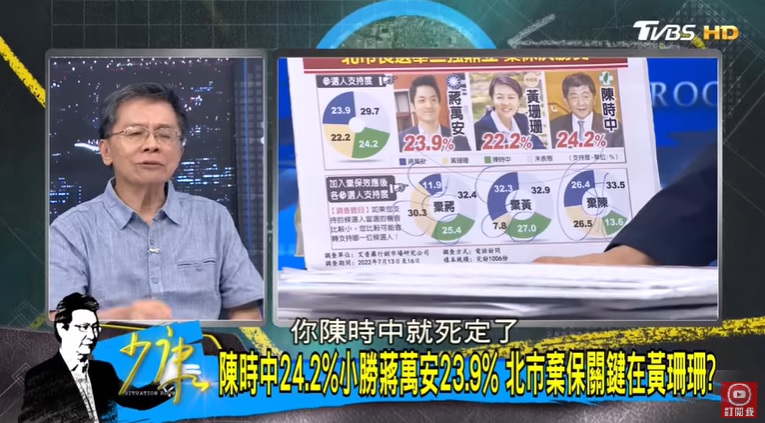 前立委沈富雄分析若出現此狀況,「陳時中就死定了」(圖/TVBS)