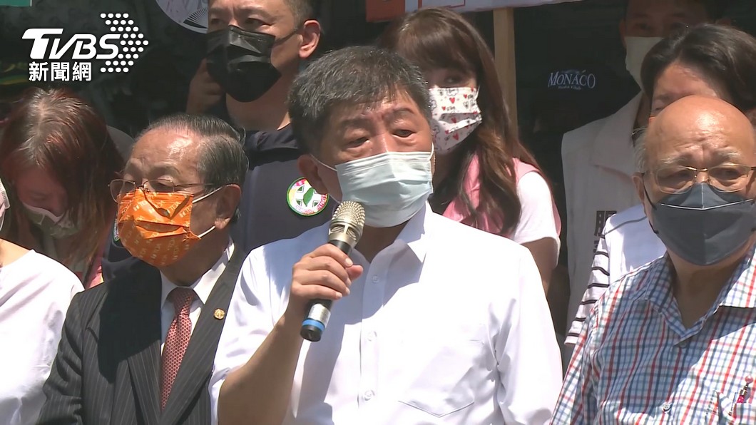 陳時中稱自己是平民參選人。(圖/TVBS)