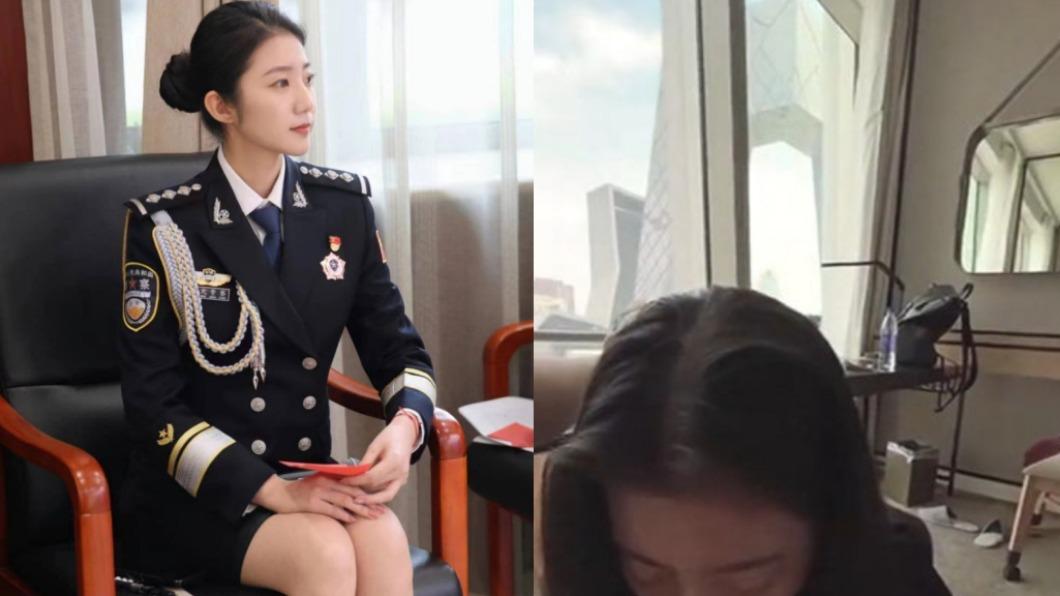 不雅影片中的房間背景還是央視總部大樓。（圖／翻攝自推特）