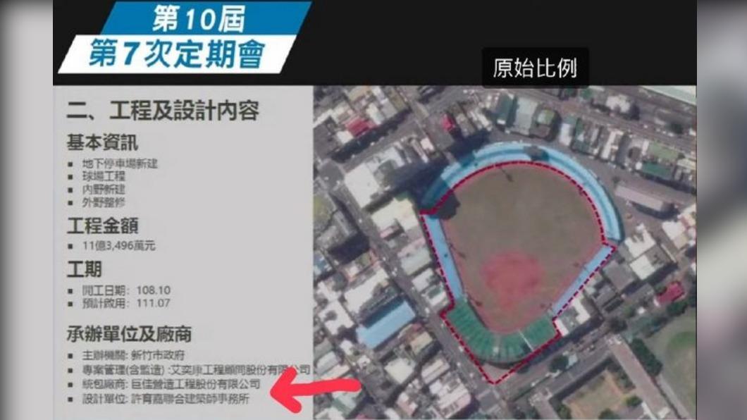 網友揪出新竹棒球場統包廠商曾有偷工減料紀錄。(圖/翻攝自PTT)