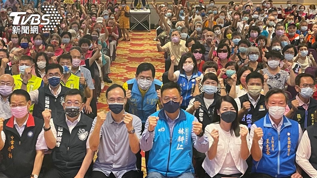 國民黨主席朱立倫今日出席國民黨新竹市黨部舉辦市長、市議員、里長提名發布介紹會。（圖／國民黨提供）